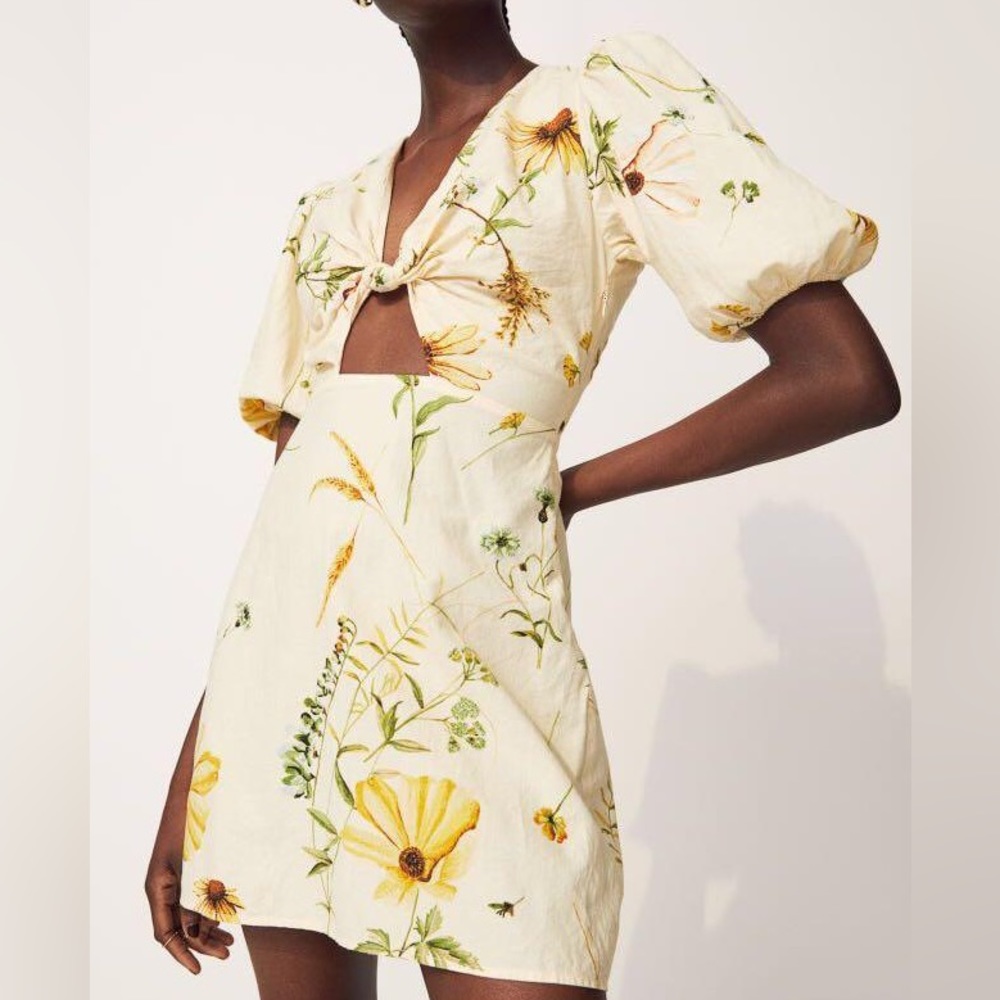 H&M - Wildflower Linen Cotton Dress - NWOT - XS